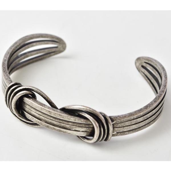 バングル/ブレスレット SAINT LAURENT カフブレスレット ヴィンテージシルバー