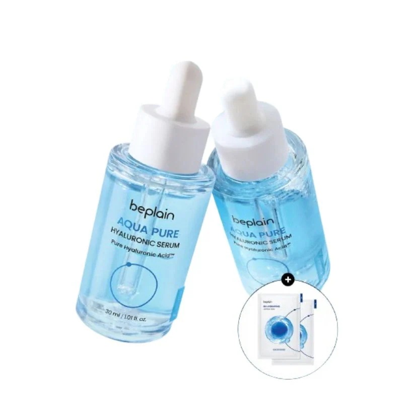 [26SS/New] (1+1)アクア ピュア ヒアル ロニック セーラム 30ml (+マスクパック2枚贈呈) #純度99% ヒアルロン酸 #水分ブースティング #アラスカ氷下水 #ミネラル #スク美容液