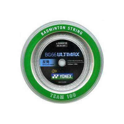 【新品】バドミントンストリング　BG66UTLIMAX　BG66アルティマクス　ホワイト　BG66UM-1　100M巻