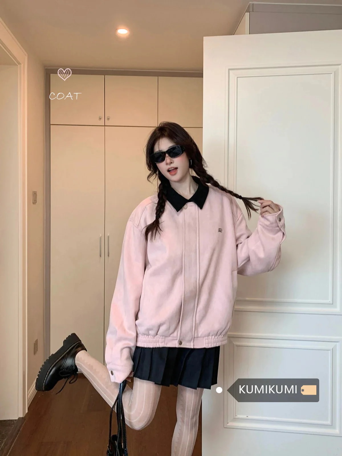 【急速出荷!】25 韓国 かわいい レディース アウター ブルゾン お出かけ 長袖セクシーベースシルエットトップスサイドカジュアルファッション系サイズお出かけネックフル丈スリーブトラック