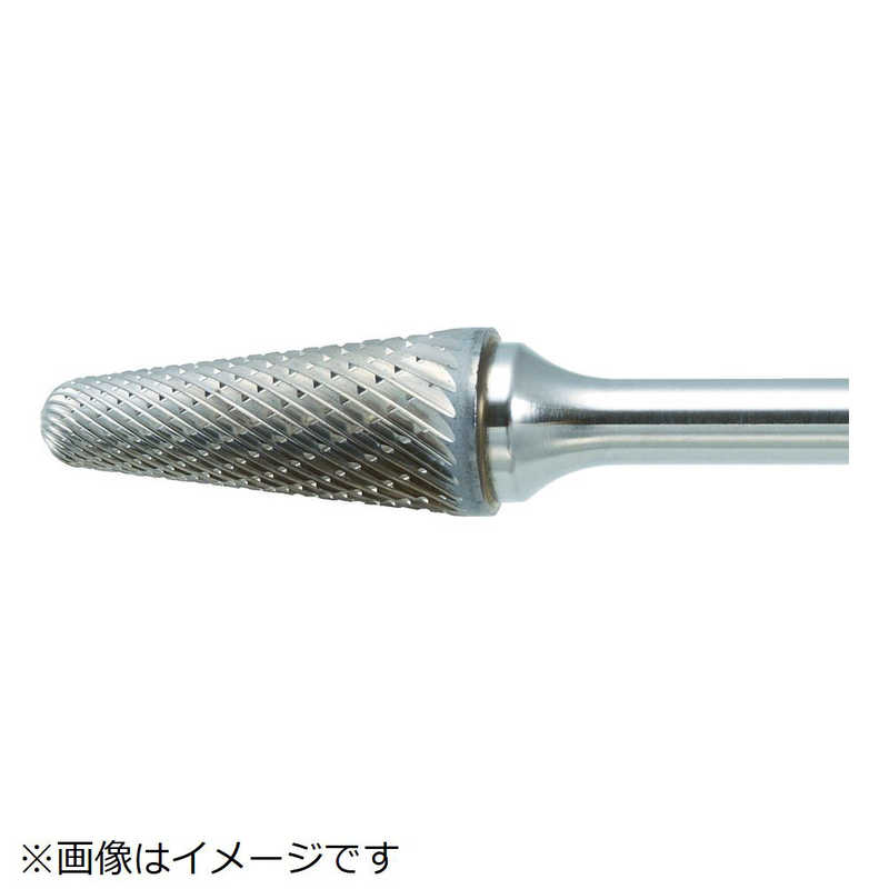 トラスコ中山　超硬バー テーパー型 Φ9.5X刃長29X軸6 ロング シングル　TB7C095SL150