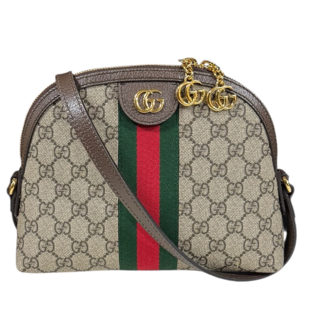 グッチ スモール オフィディア ショルダーバッグ GGスプリームキャンバス 499621 ベージュ GUCCI 中古