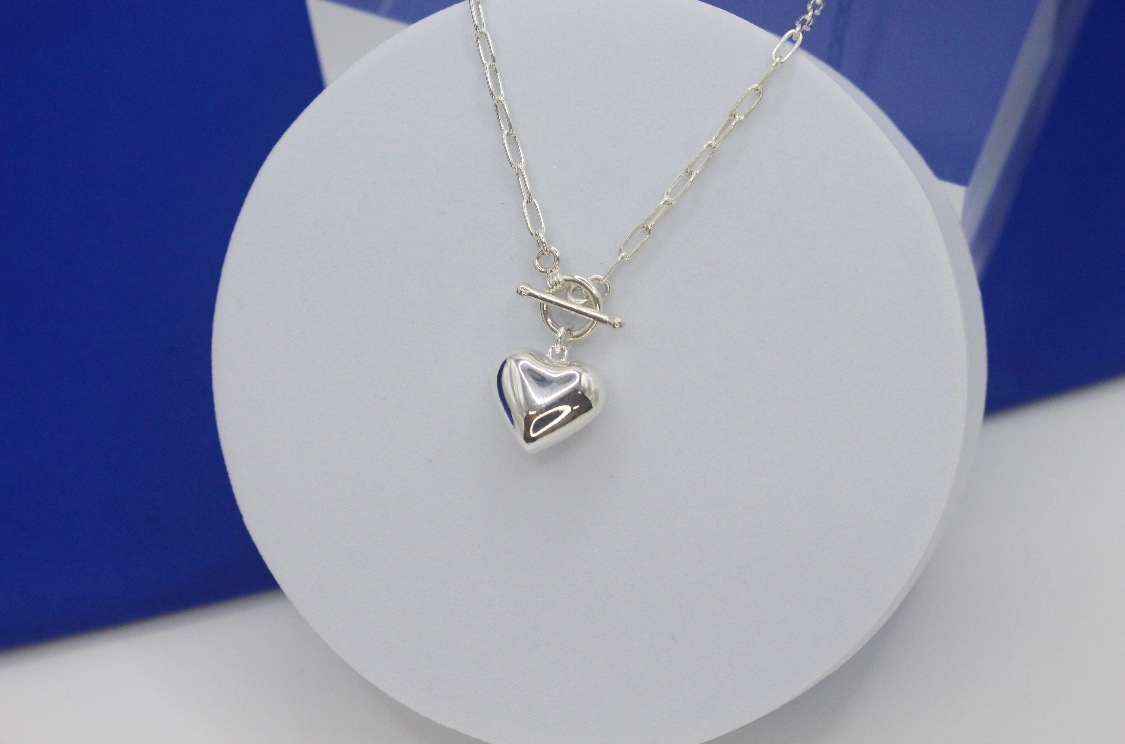 ハートドロップネックレス[SILVER925]/K-Jewelry/made in KOREA/Luxury Jewelry