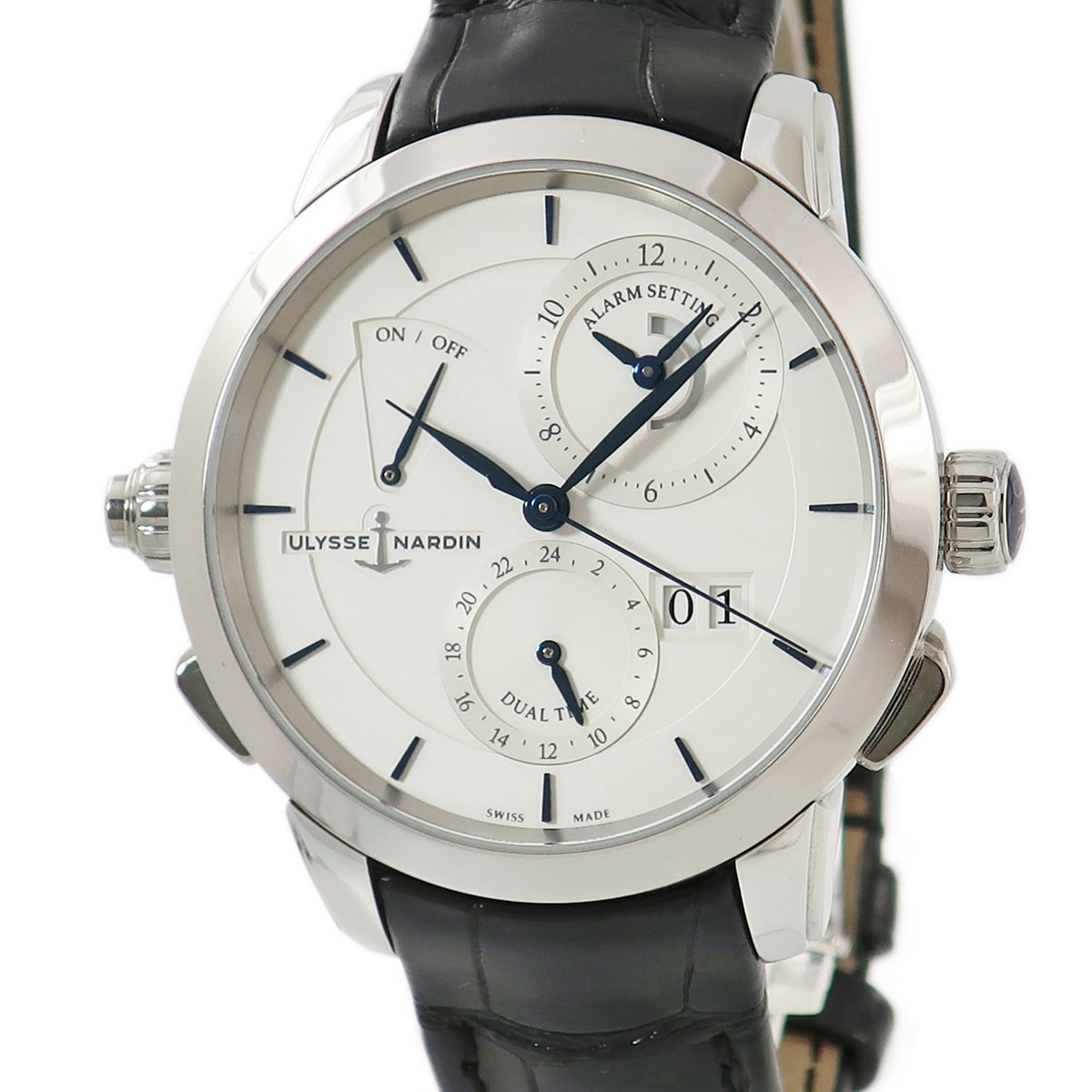 クラシック ソナタ 673-05/90 自動巻き メンズ GMT アラーム ビッグデイト 3年保証