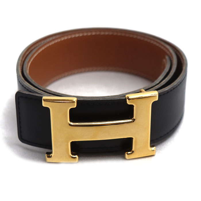 HERMES エルメス Hベルト ベルト ブラック 65 Z刻印 レディース 中古