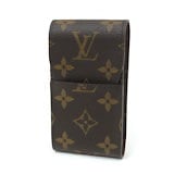 Qoo10] Louis Vuitton 【中古】 シガレットケース ロゴ ブラウ