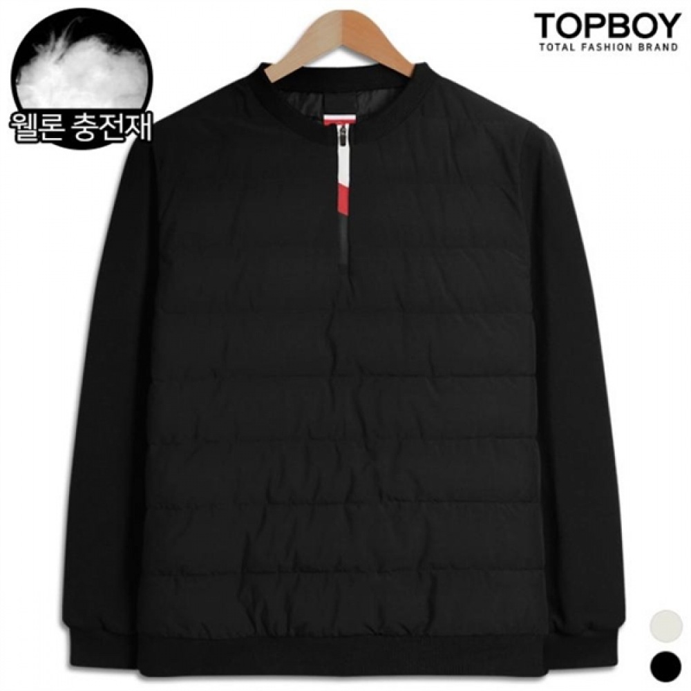 (トップボーイ) W1105 ハーフジップアップウェロンパッド入りスウェットシャツ (SUH042)