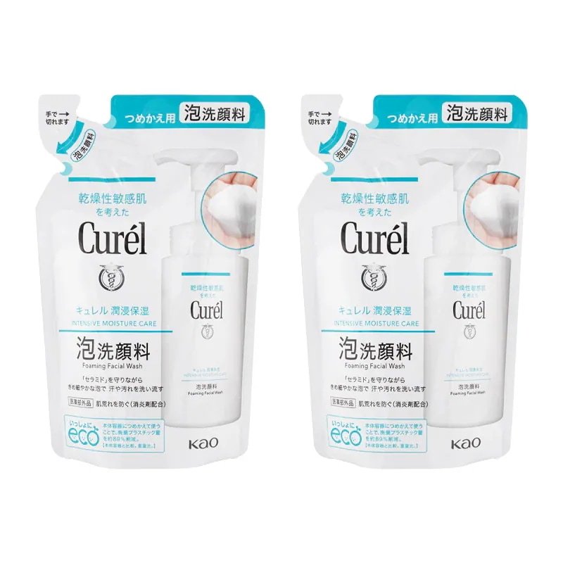 Qoo10] キュレル [2個セット]潤浸保湿 泡洗顔料 つめか : ドラッグストア