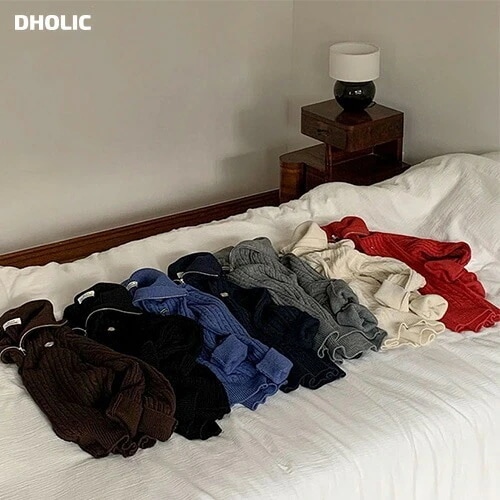 2WAYネックハーフジップケーブルニット・p684028