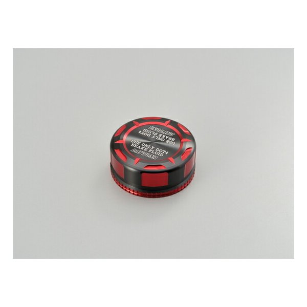 マスターシリンダータンクキャップ ニッシン φ38 レッド D92737