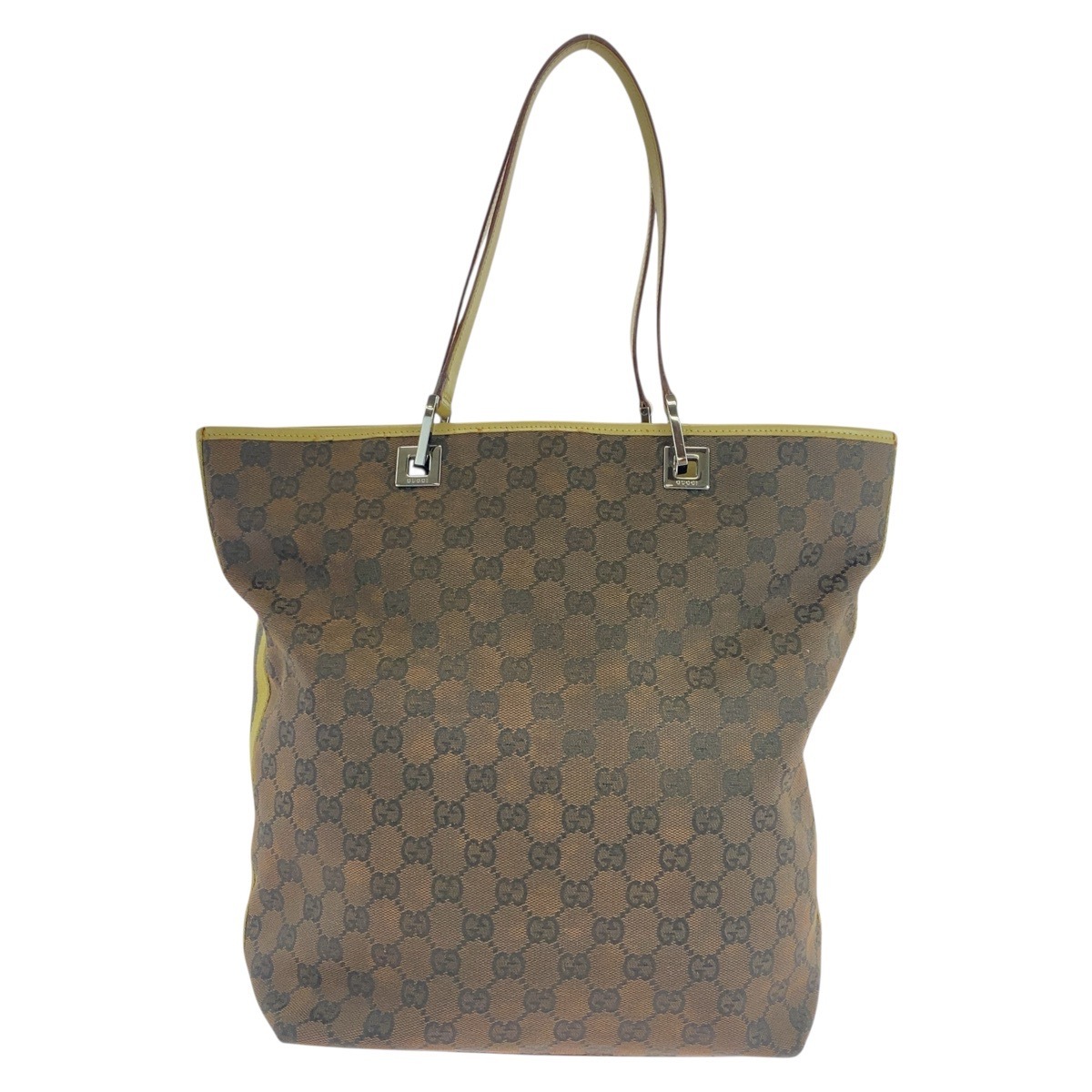 ブラウン マルチカラー シルバー金具 GGキャンバス/レザー 31243 トートバッグ ショルダーバッグ レディース 503904