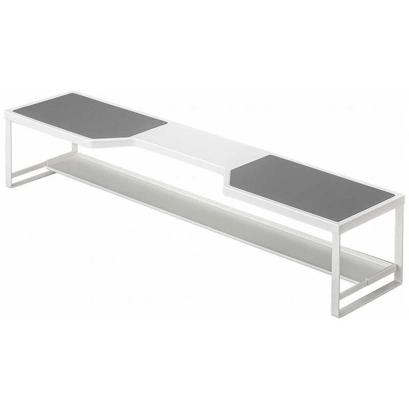 山崎実業　プレート コンロ奥ラック排気口カバー付き75cmコンロ用 ホワイト　05652