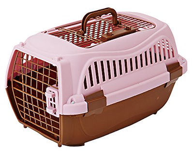 他サイト： ペティオ (Petio) 2ドア スマイルキャリー ピンク ペット用 S サイズの商品画像