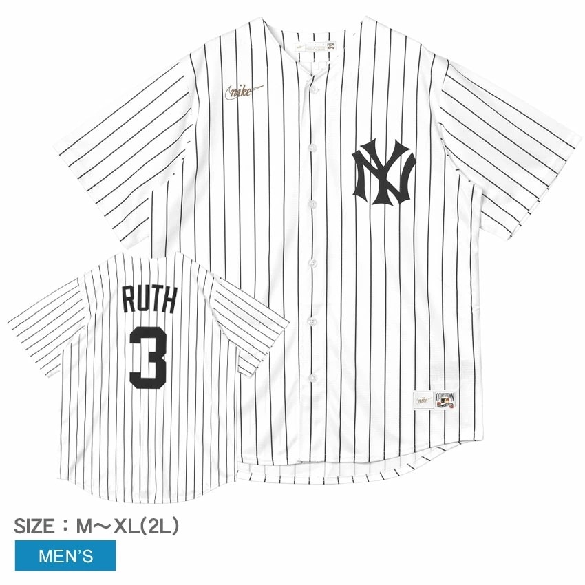 OFFICIAL COOPERSTOWN NN SHORT SLEEVE JERSEY C267-WN15 メンズ ベーブルース ニューヨークヤンキース MLB メジャーリーグ トップス
