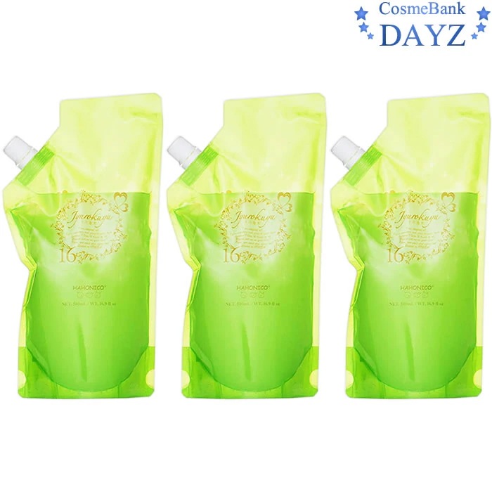 ハホニコ 十六油水 500mL 詰め替え用 3点セット 洗い流さないトリートメント ジュウロクユスイ