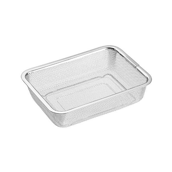[5個セット] よこやま 燕熟の技 ザル1/2サイズ 野菜の水切りや下ごしらえに 丈夫で耐久性に優れたステンレス製 YZ-200X5