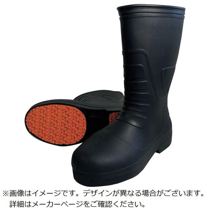 喜多　喜多柔らかいEVA安全ラバｰブｰツブラックL(255260) 　KR7030BKL