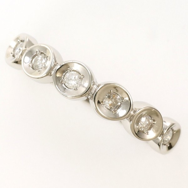 PT900 プラチナ リング 指輪 16号 ダイヤ 0.15 ジュエリー 中古