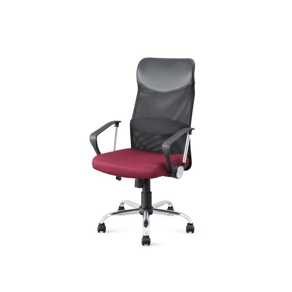 OFC-MBH ボルドー メッシュバックチェア ハイバック ボルドー メーカー直送