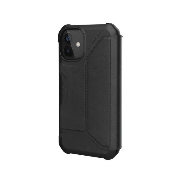 UAG-IPH20SF-LBK レザーブラック METROPOLIS [iPhone 12 mini用ケース]