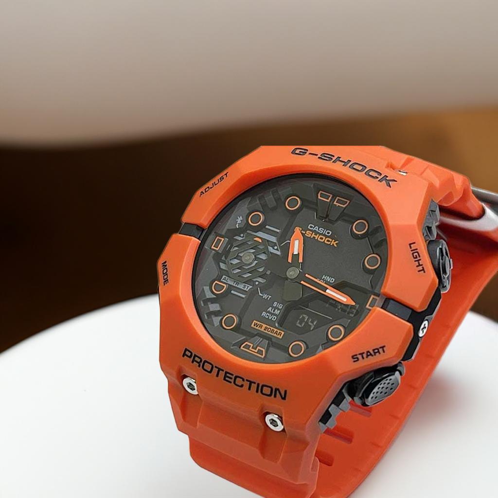 国内正規品 新品 Gショック G-SHOCK カシオ 限定モデル メンズウオッチ gショック Bluetooth搭載 バイオマスプラスチック採用 GA-B001FL-4AJF メンズ オレンジプレゼ