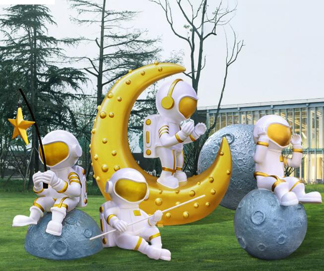 宇宙飛行士 大型宇宙飛行士置物 彫刻　大型インテリア品