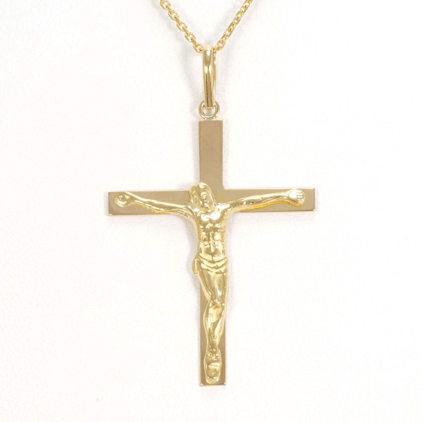 K18 18金 YG イエローゴールド ネックレス 総重量約3.7g 約40cm ジュエリー 中古