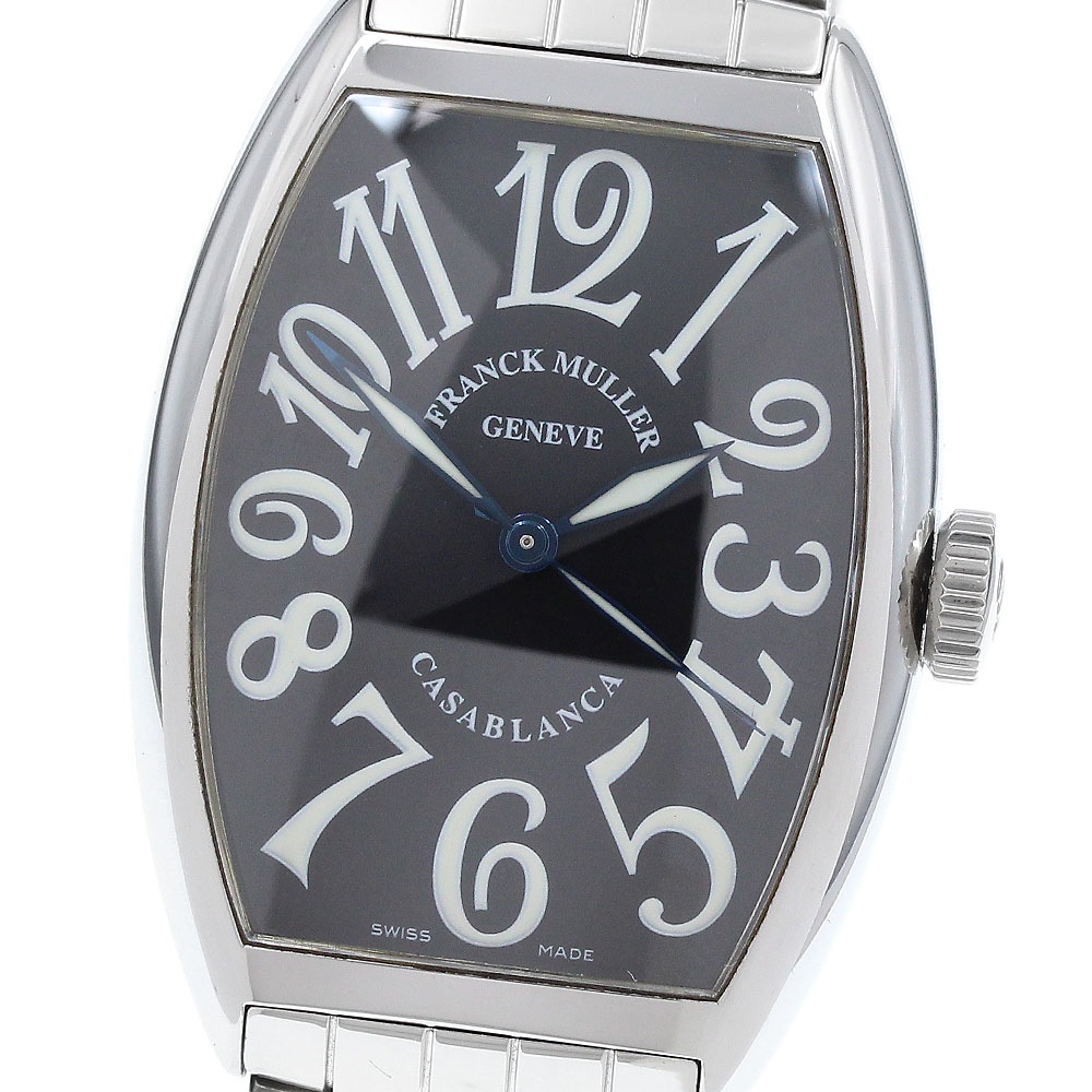 フランクミュラー FRANCK MULLER 5850 トノーカーベックス カサブランカ 自動巻き メンズ 良品 _914666【中古】