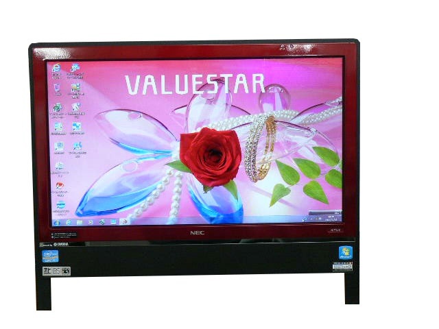 NEC デスクトップパソコン 中古パソコン VN770/D レッド デスクトップ 一体型 本体 Windows7 Core i5 ブルーレイ 地デジ/BS/CS 4GB/1TB 送料無料 中古