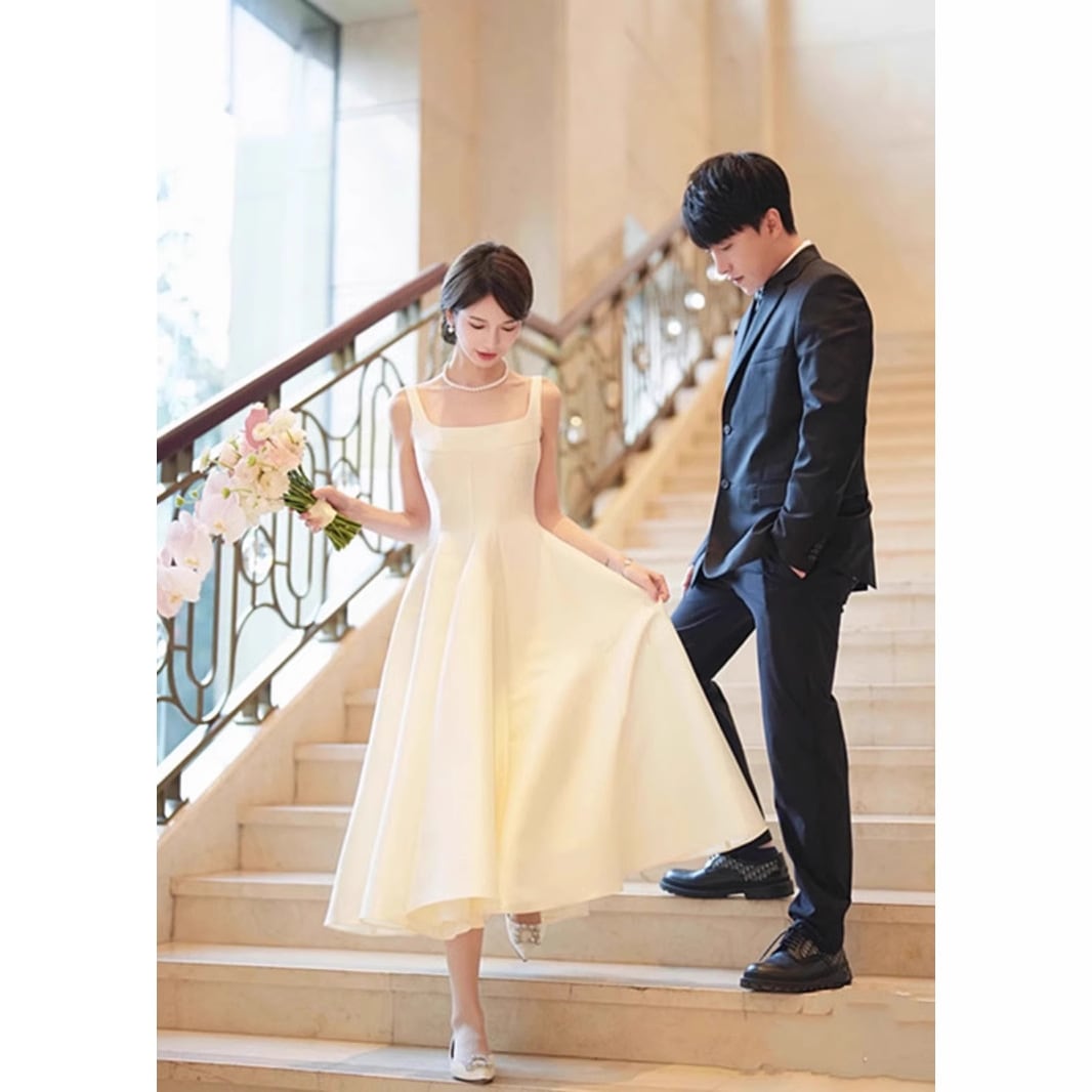 【今恋】ウェディングドレス 白 結婚式 花嫁 サイズオーダーメイド可能 成人式 お呼ばれ ウェディング 演奏会 二次会 パーティードレス 前撮り ワンピース ロングドレス メガ割 59