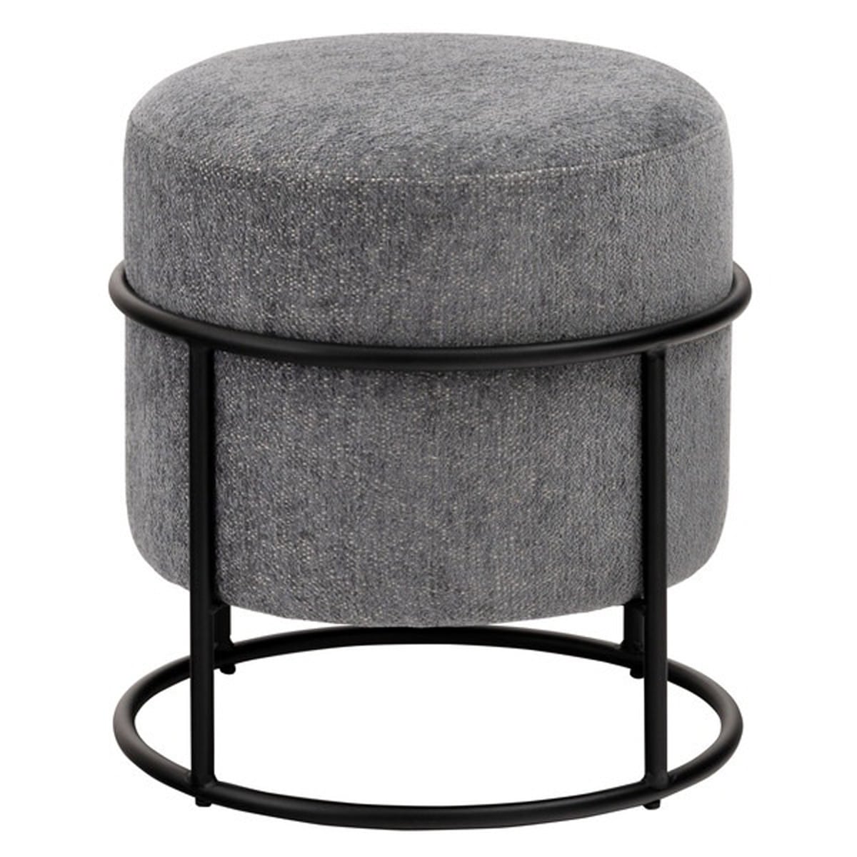 スツール PC-507 おしゃれ 円形 ラウンド 丸 丸型 椅子 イス スチール チェア 背もたれなし グレー かわいい シック モダン シンプル ファブリック 積み重ね スタッキング リビング ダイ