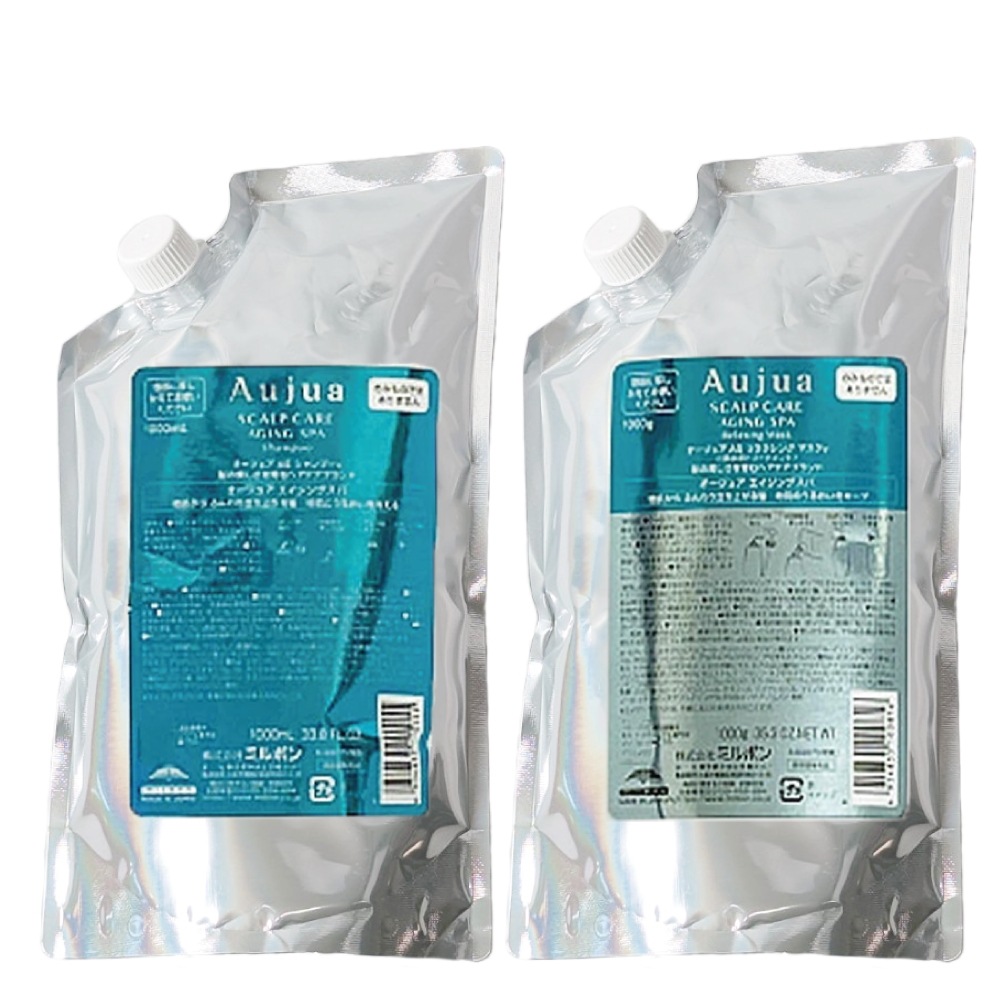 オージュア エイジングスパ シャンプー ・リラクシングマスク セット 1000mL 【詰替】 & 1000g 【詰替】