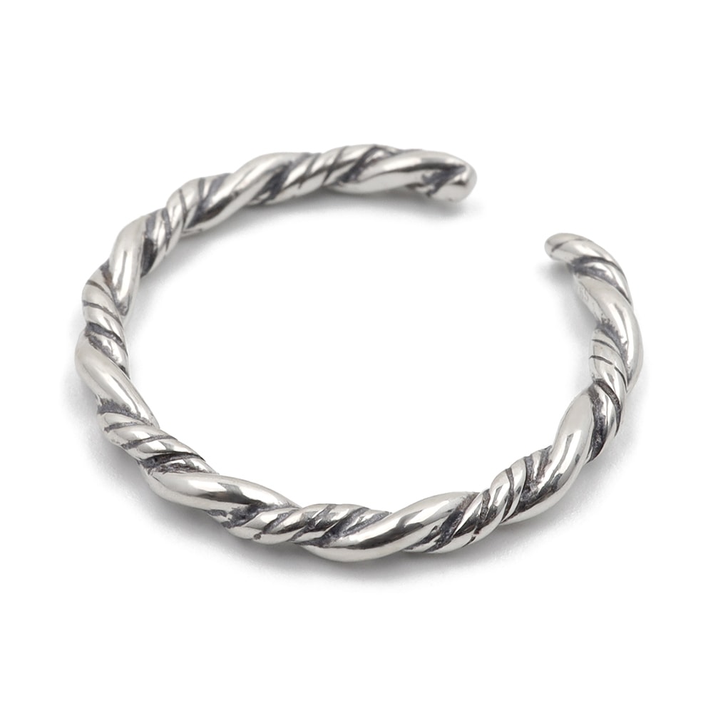 925 リング ねじり シンプル 細身 [cr005]