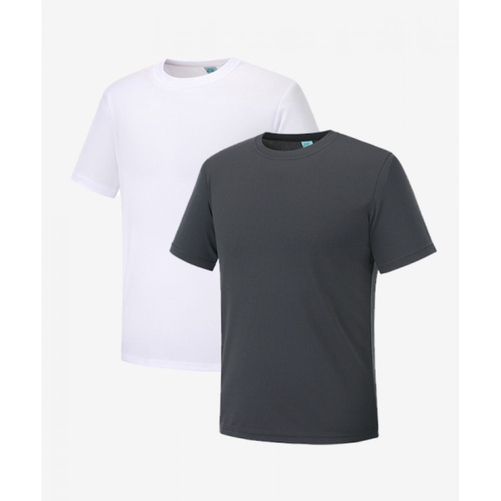 ブラックモンスターフィット [2パック] ハニカムドライファンクショナルクールショートスリーブ Tシャツ 2P