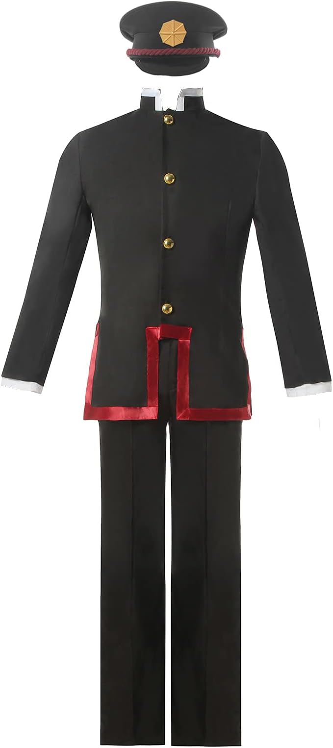 [Sky]花子くん コスプレ アウトフィット メンズ TBHK トイレバウンド 花子コスプレコスチュームスーツ 帽子付き ハロウィン