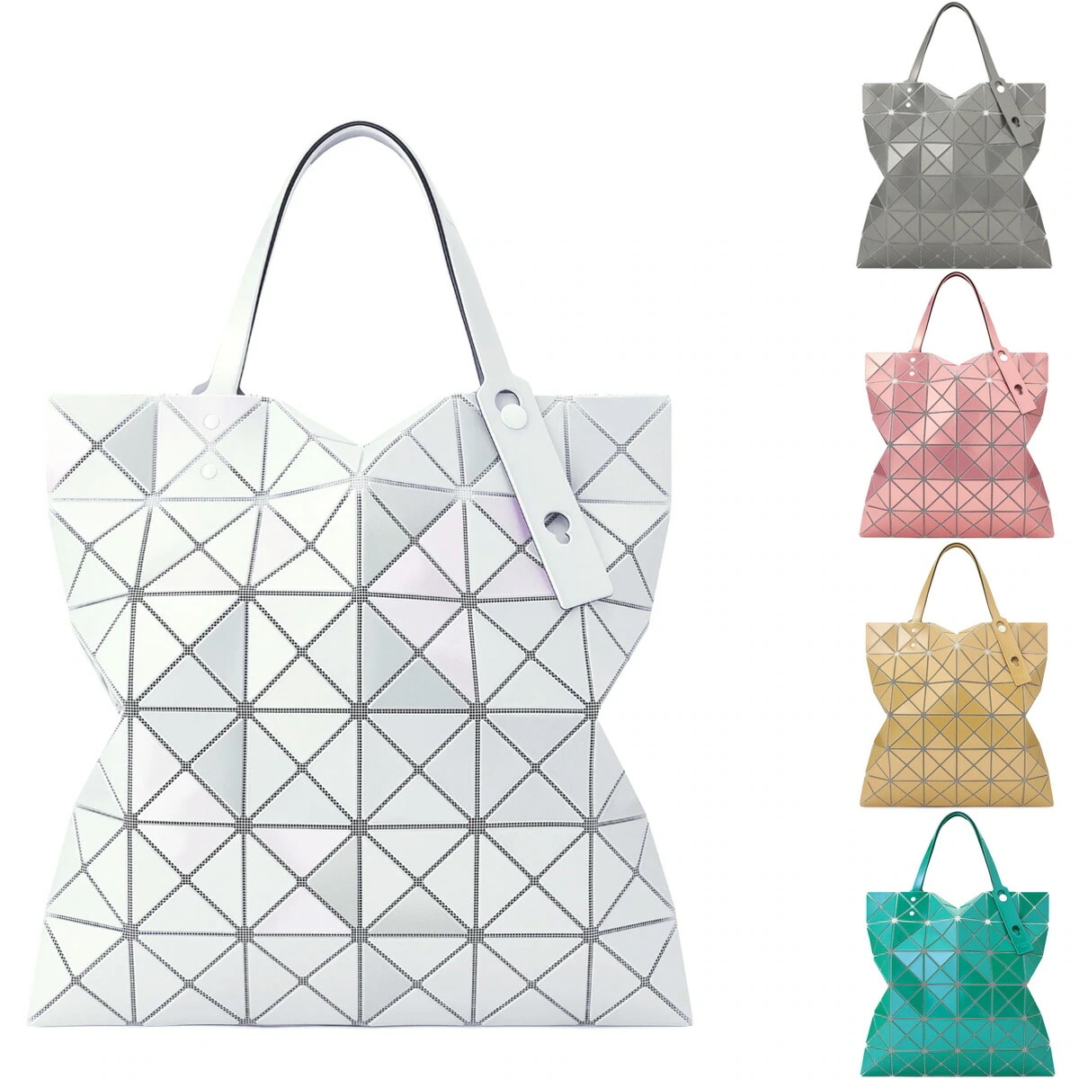 バオバオ BAO BAO ISSEY MIYAKE 【LUCENT METALLIC / メタリック 6×6】 トートバッグ 幾何学模様デザイン 全5色 BB AG623