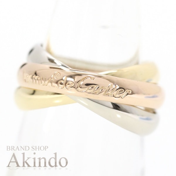 【新品同様】カルティエ リング トリニティ クラシック MM K18 YG WG PG #53 13号 指輪 ゴールド レディース メンズ スリーカラー Cartier 750 高級ジュエリー ハイブ 97,900円