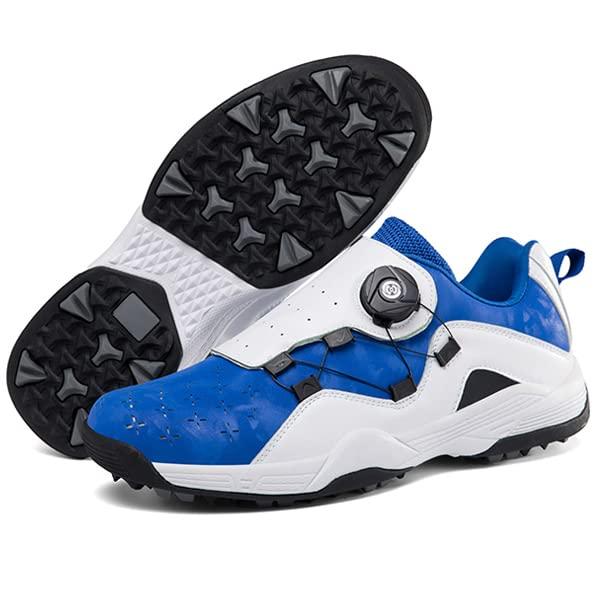 ゴルフシューズスパイクレスダイヤル式メンズトレッキング登山靴lメンズコース練習場ゴルフシューズスニーカー大きいサイズ軽量動きやすい耐久