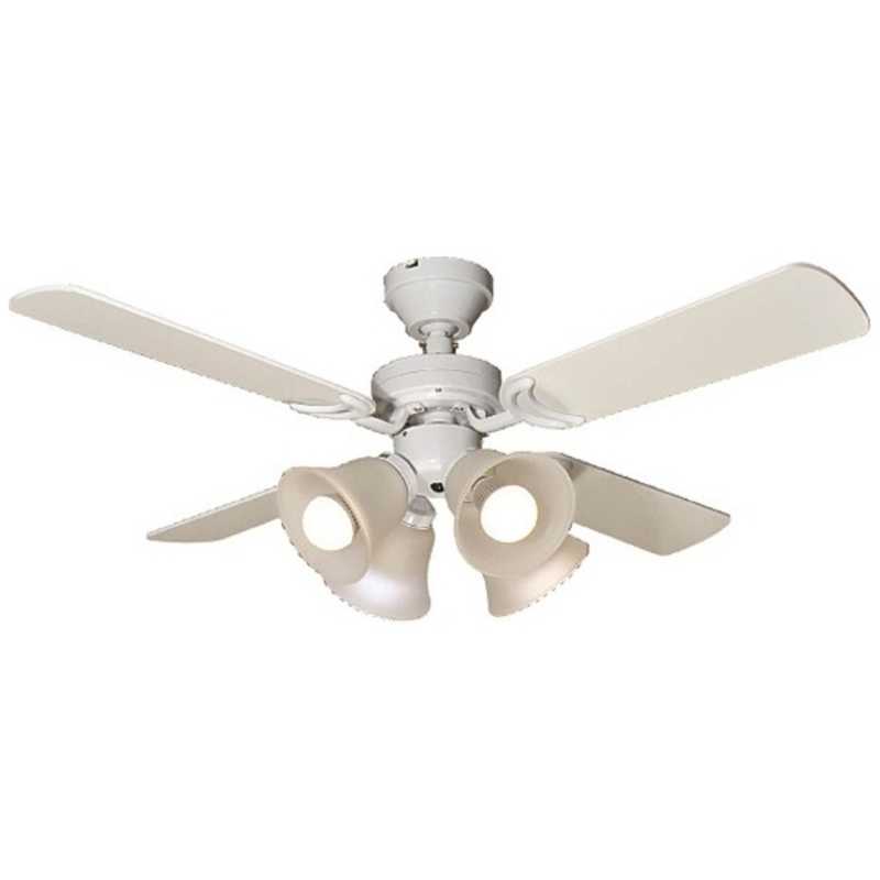 東京メタル　4灯シーリングファン リモコン付属 電球別売 ホワイト　TDC42001WHRCND