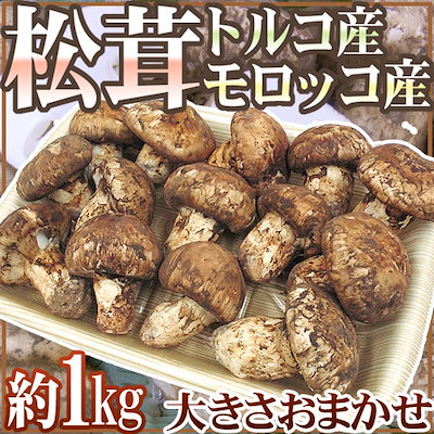 Qoo10 送料無料トルコモロッコ産 松茸 約1kg 食品