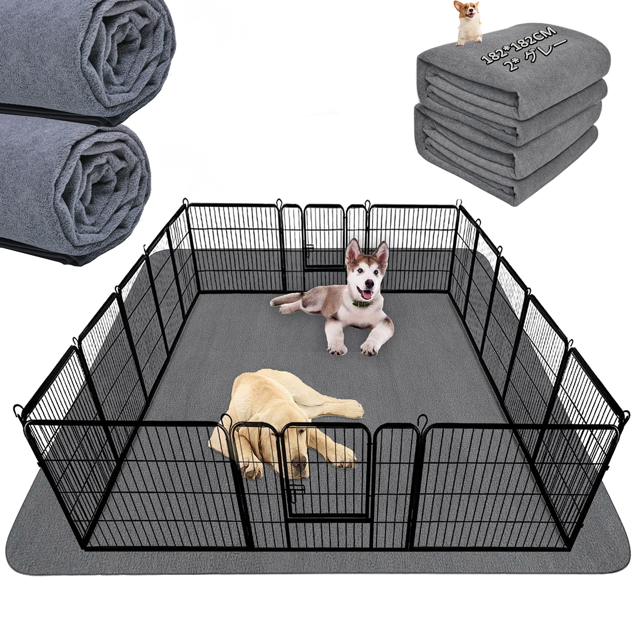 LOOBANI 洗えるペットシーツ ペットマット ペット おしっこマット ペット用 トイレ下敷きマット 速乾 消臭 介護 制菌 超吸収 滑り止め 子犬/シニア犬の尿失禁を助ける再利用可能な防水マット