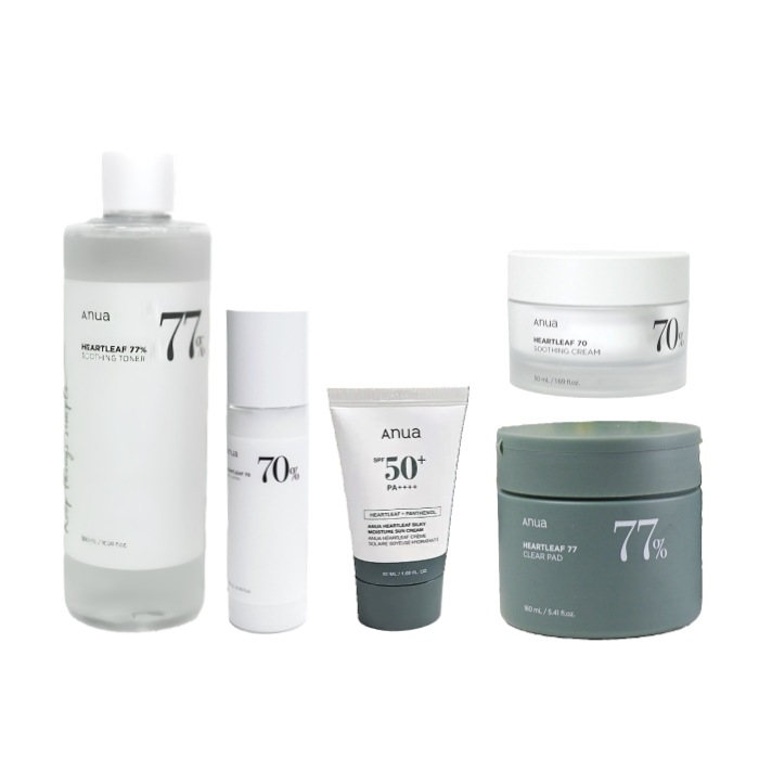 ドクダミ トナー 500ml + ローション 200ml + アンプル 30ml + クリーム 50ml + トナーパッド 70枚