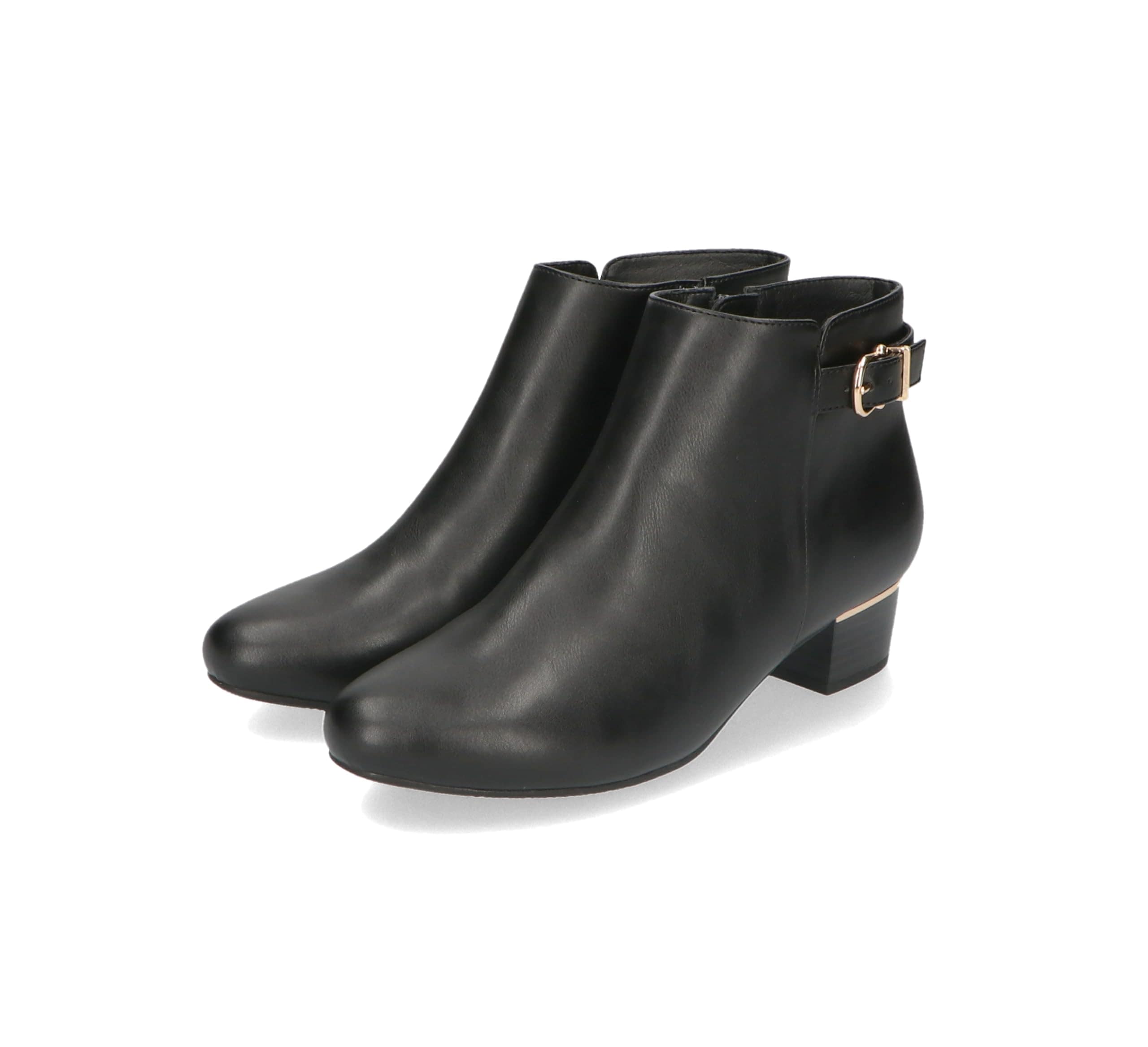 [オリエンタルトラフィック] ブーツ サイドベルト 大きいサイズ 小さいサイズ ショートブーツ 低めヒール 歩きやすい シンプル レディース 履きやすい 22404 32404 BLACK(23AW) 4,719円