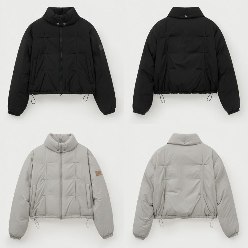 【SATUR】25FW (W) ORTA NYLON 2-WAY COLLAR DUCK DOWN PADDING : 2COLORS