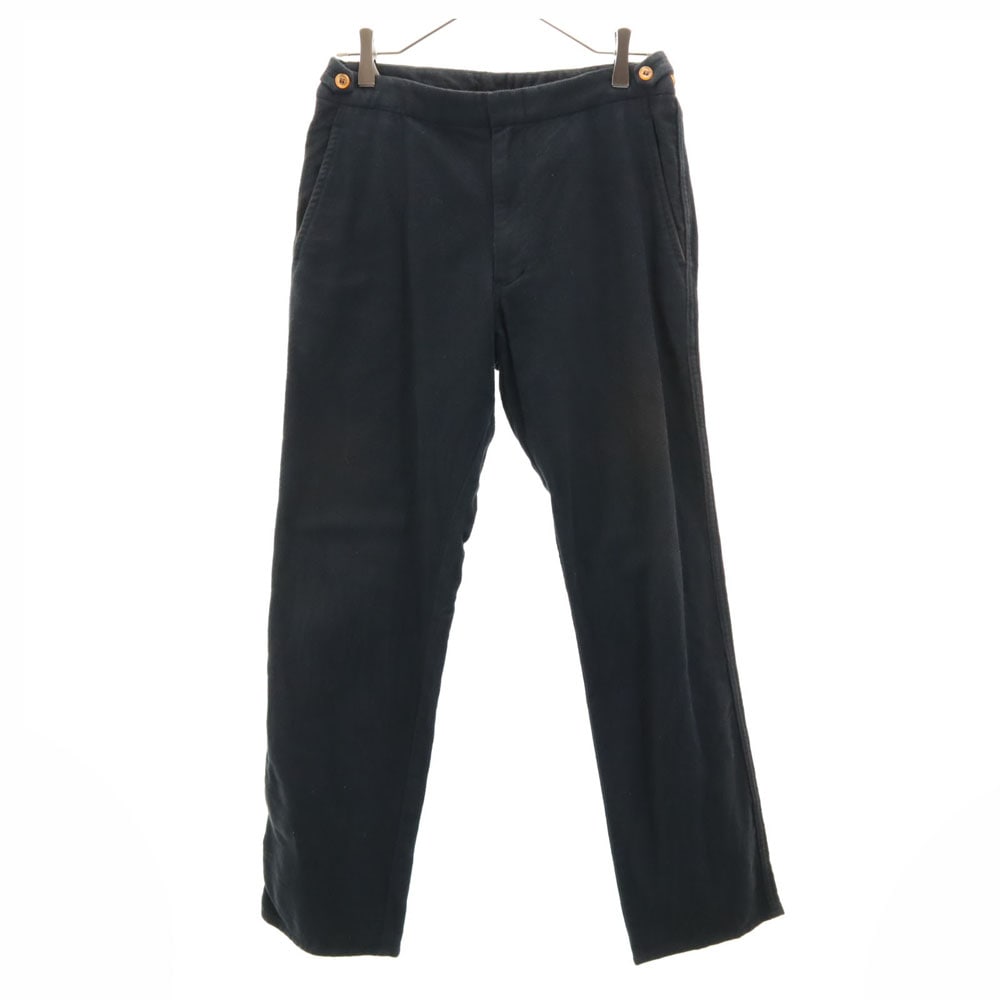 コムデギャルソンオムプリュス 2002年 00s 日本製 コットンネル ロングパンツ S ブラック COMME des GARCONS HOMME PLUS メンズ 7,710円