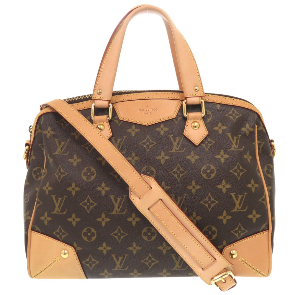 美品 レティーロPM モノグラム M40325 ハンドバッグ モノグラムキャンバス ブラウン LV 0965【中古】 レディース