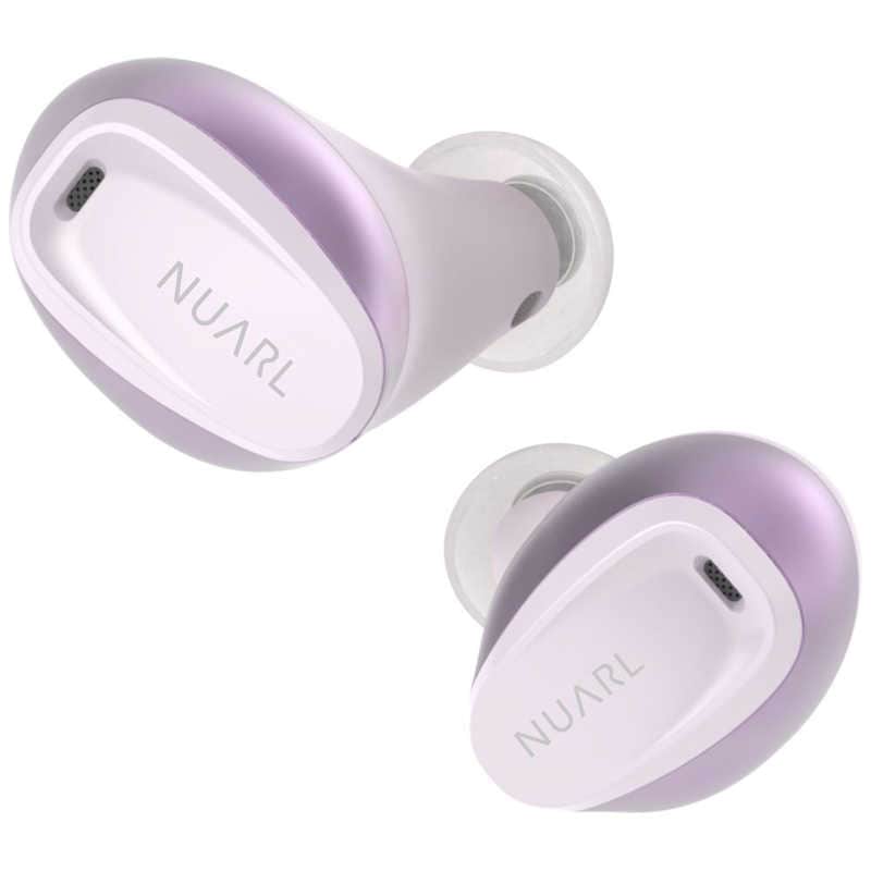 NUARL　完全ワイヤレスイヤホン N6シリーズ パープル　N6 Lite PL