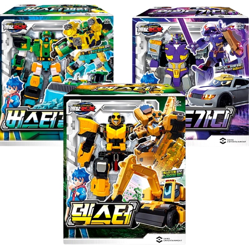 [2023 NEW 3点セット] メタル カード ボット ワイルドガーディ 韓国/ロボット/遊具/変身ロボット/アクションフィギュア/誕生日プレゼント/男/アニメ/自動車/フォークレインロボット