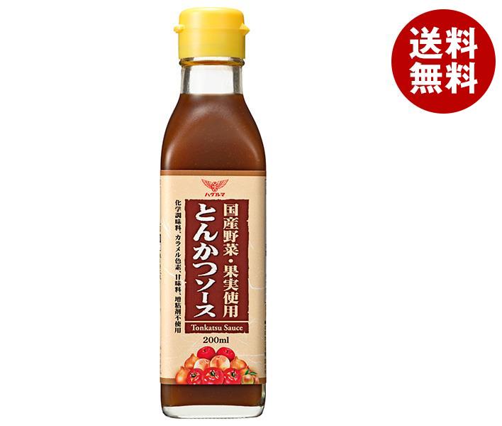 ハグルマ 国産野菜果実使用とんかつソース 200ml瓶×12本入×(2ケース)