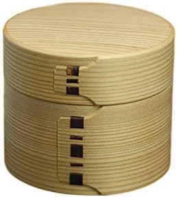 大館工芸社 曲げわっぱ弁当箱 二ツ重丸型弁当箱 2段 秋田杉